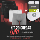 Kit 20 Cuecas LUPO Originais | Lote Promocional